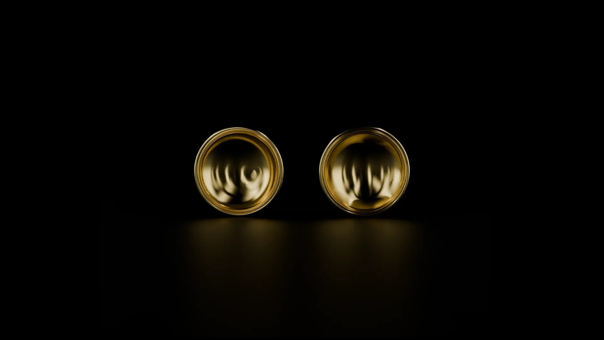 Patera Earrings in gold